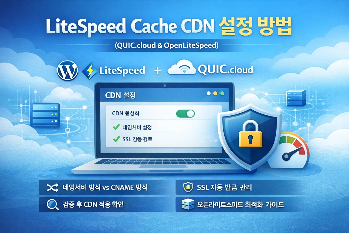 LiteSpeed CDN 적용 방법 대표 이미지