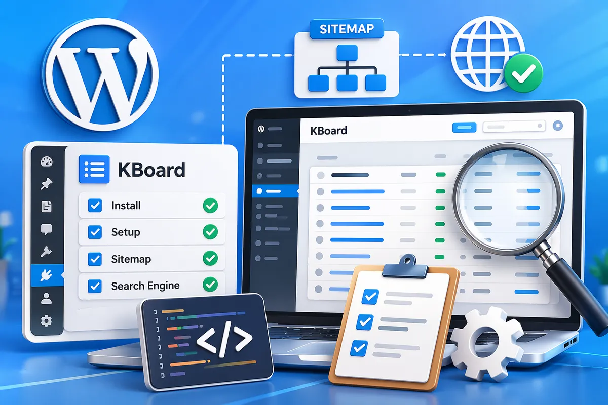 워드프레스 kboard 설치 대표 이미지