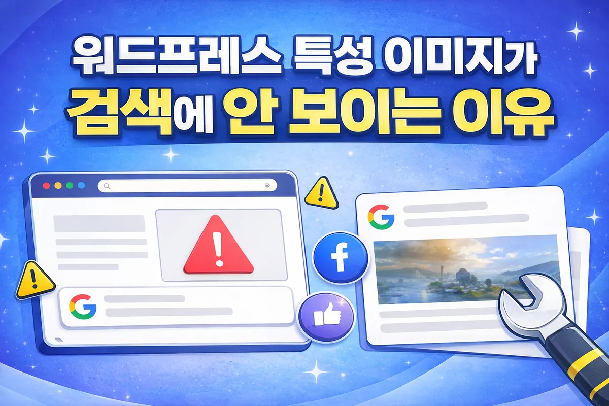 워드프레스 특성 이미지 대표 이미지