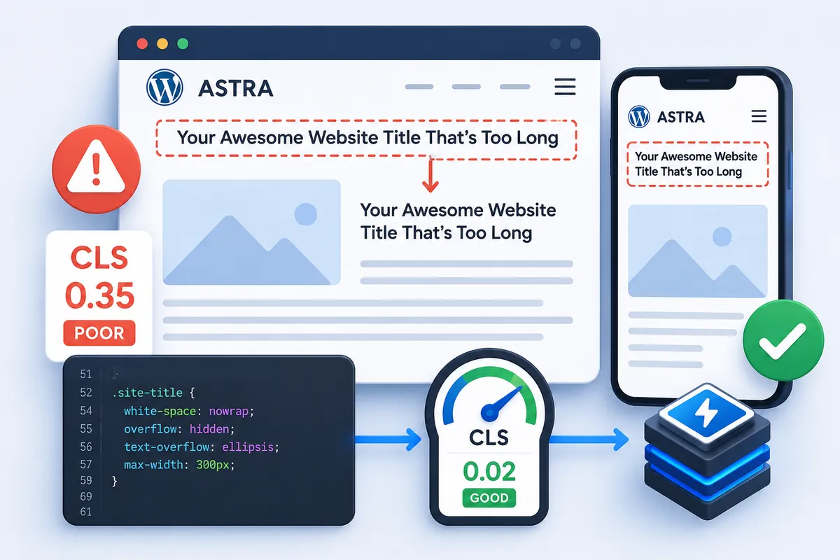 Astra 테마 CLS 오류 대표 이미지
