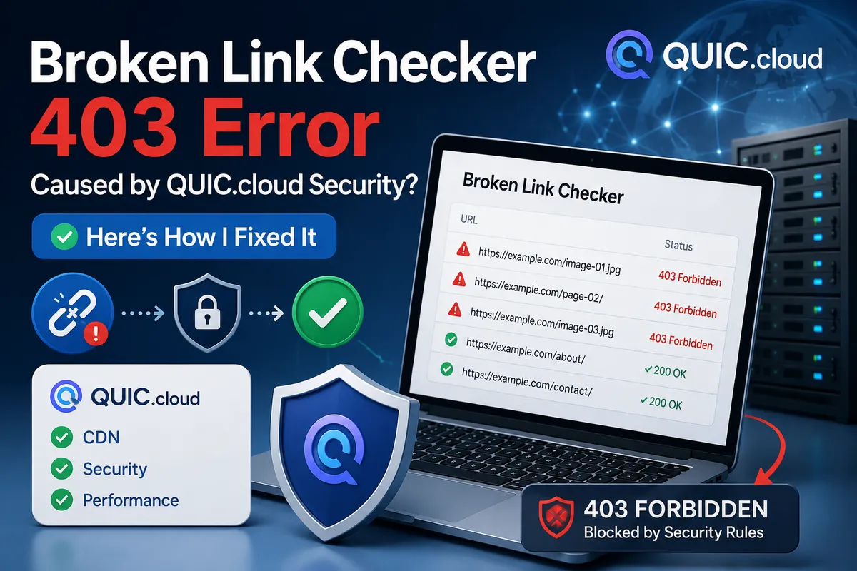 Broken Link Checker 403 Error