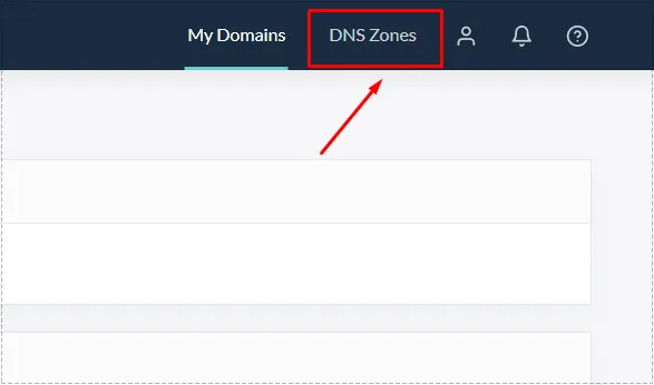 QUIC.cloud DNS Zones 설정 메뉴 화면