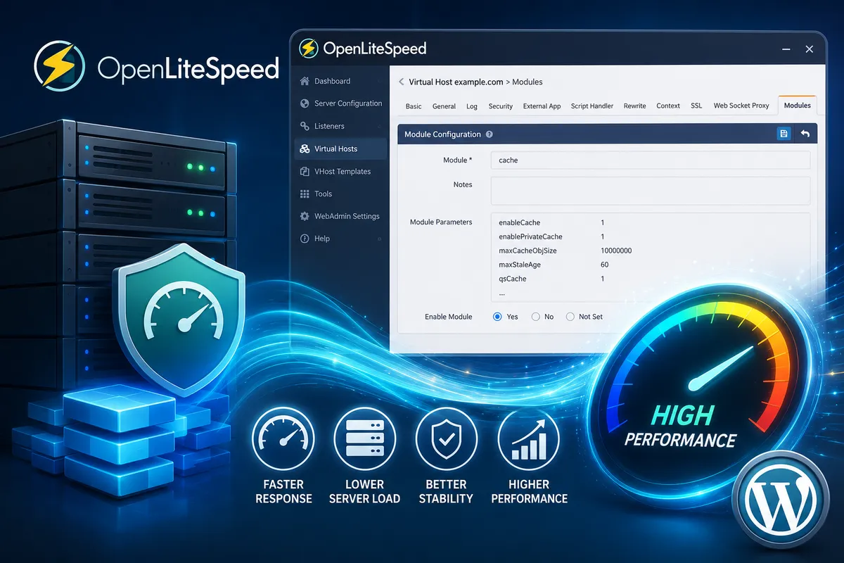 OpenLiteSpeed Server Level Cache Setup