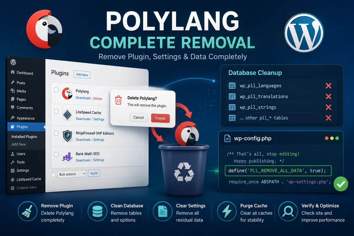 Polylang Complete Removal