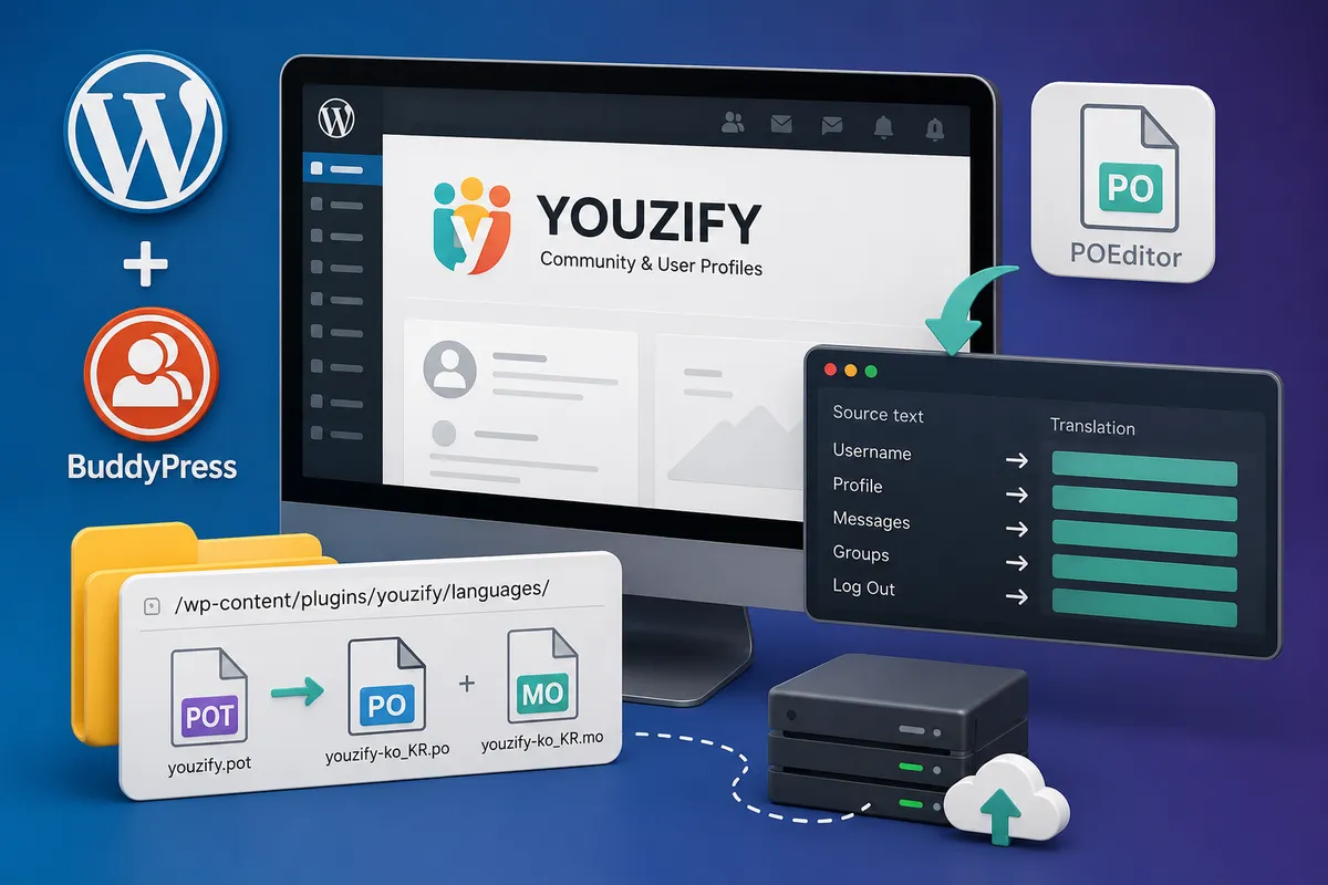 Youzify 한글화 방법 대표 이미지