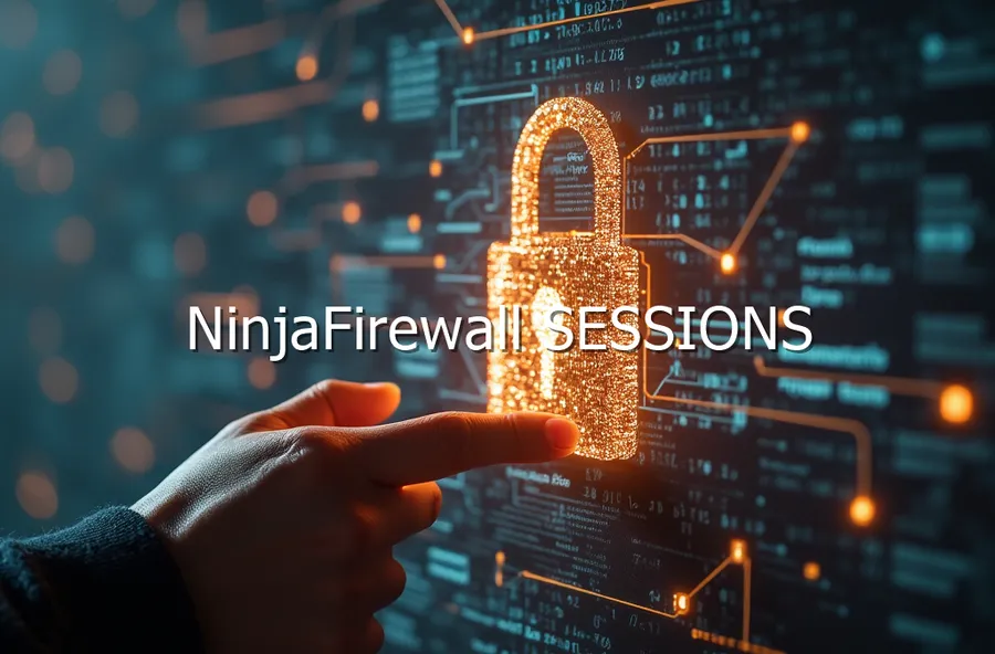 NinjaFirewall sessions 보안 세션 처리 설명 화면