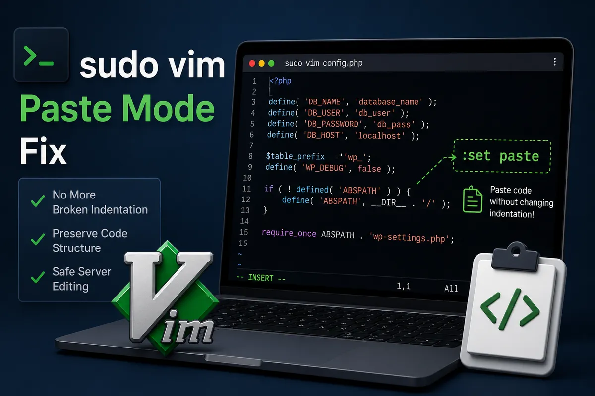 sudo vim 붙여넣기 오류 대표 이미지