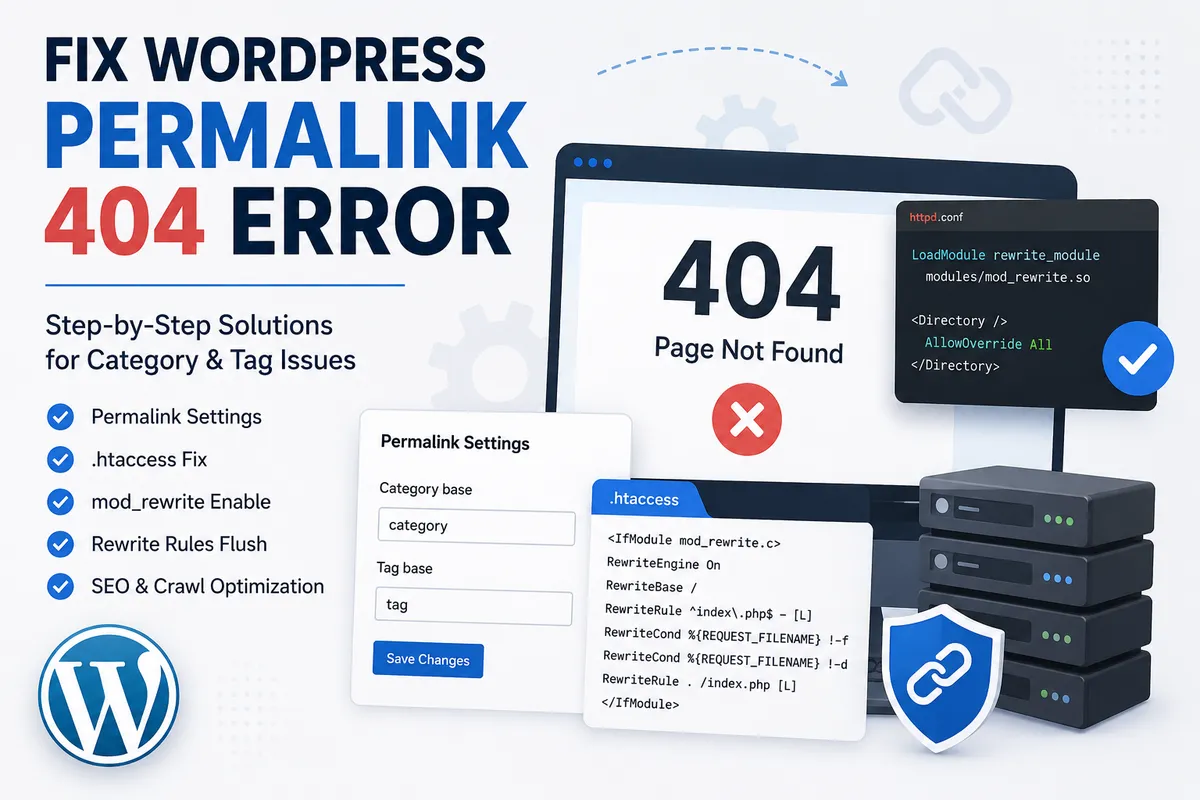 워드프레스 퍼머링크 404 대표 이미지