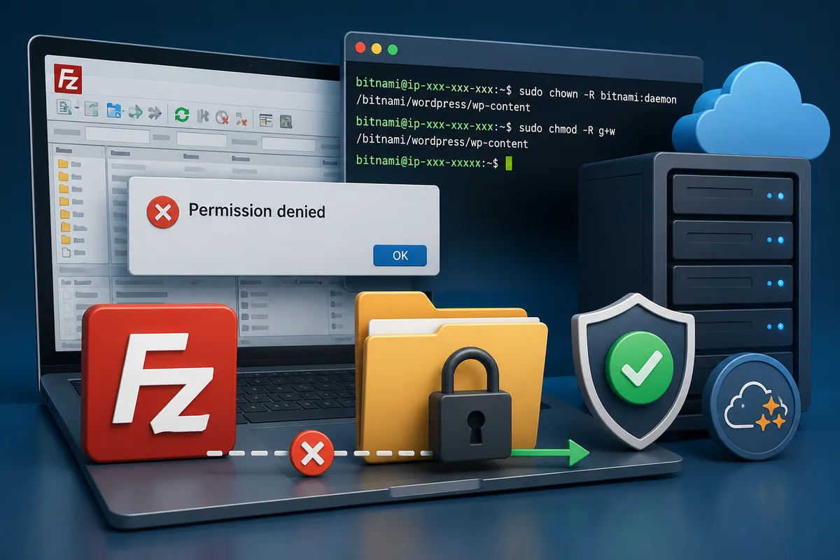 FileZilla Permission Denied 해결 방법