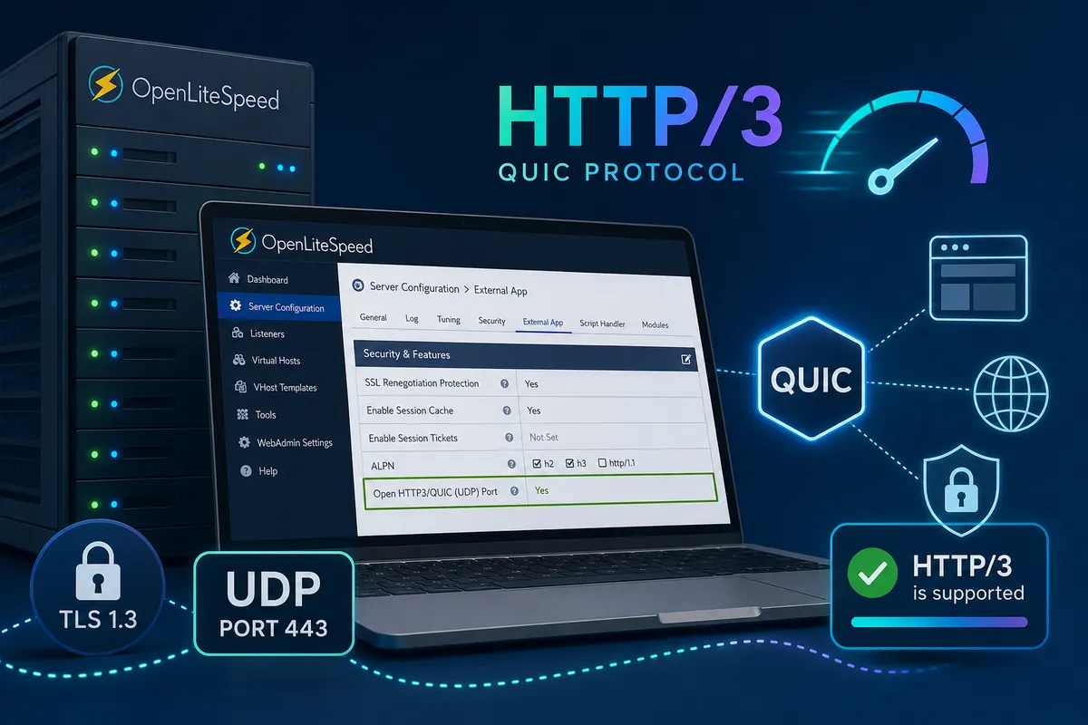 OpenLiteSpeed HTTP3 설정 방법