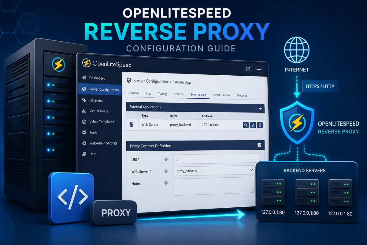 OpenLiteSpeed 리버스 프록시 설정 방법