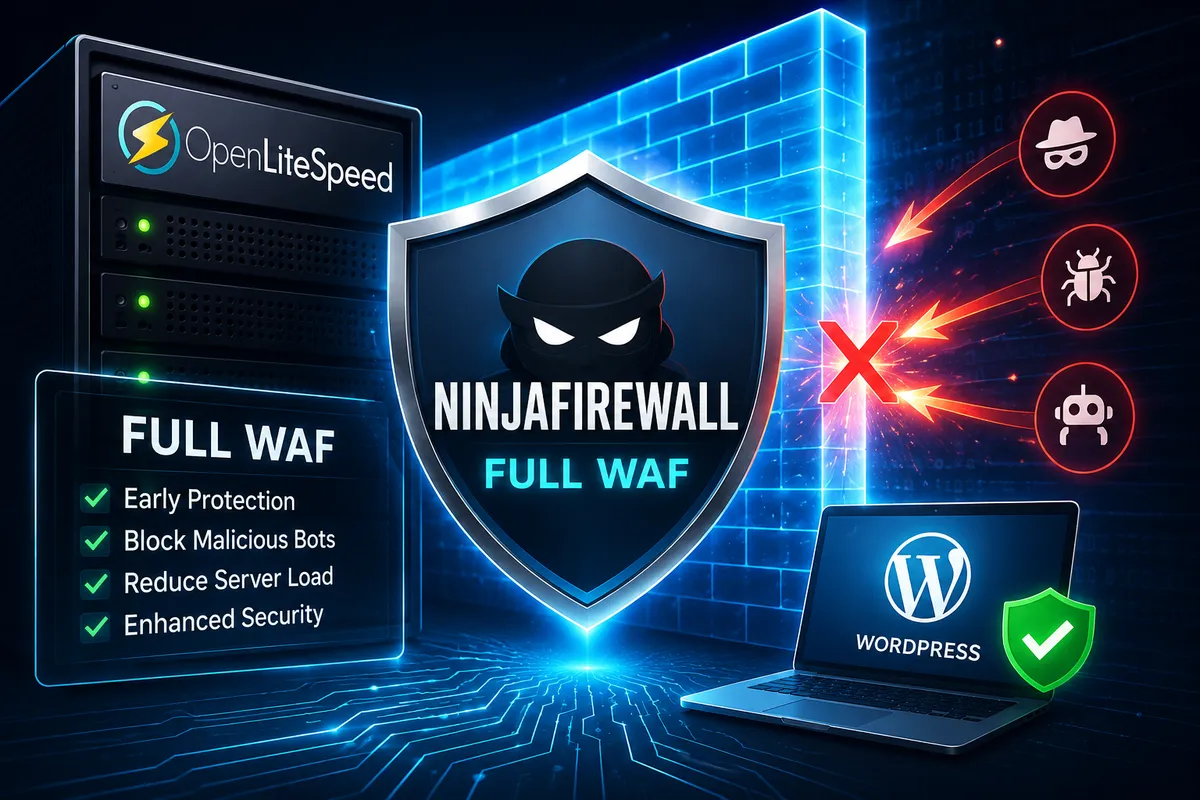 The real issue was that NinjaFirewall Full WAF was still loading too late in the request lifecycle.