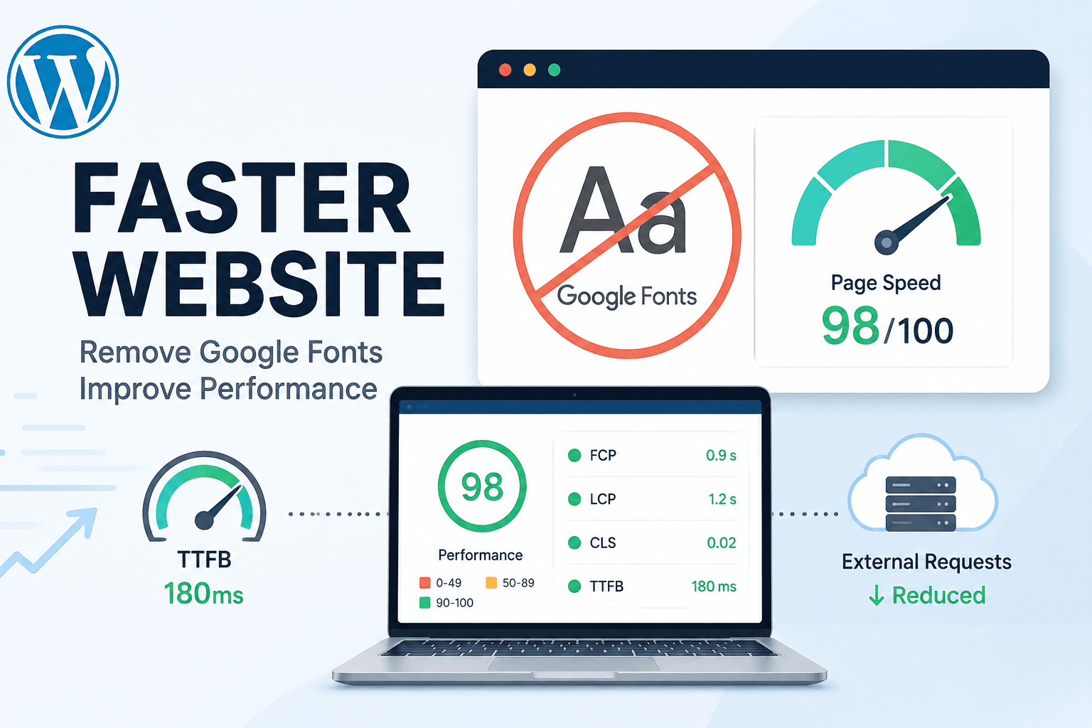 WordPress Google Fonts Removal