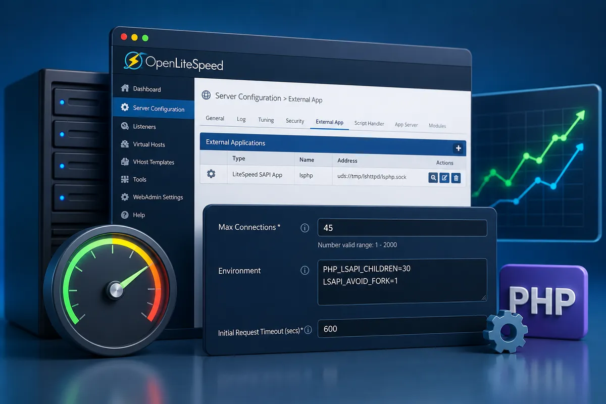 OpenLiteSpeed 동적 확장 설정 방법
