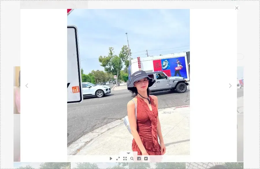 Photo Gallery 플러그인에서 이미지를 클릭했을 때 열리는 라이트박스 화면