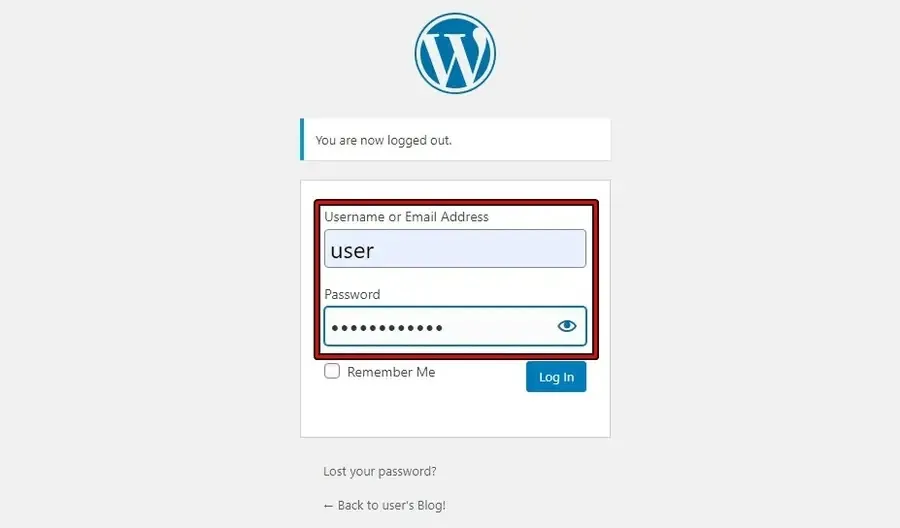 Lightsail WordPress 새 인스턴스 wp-admin 로그인 화면