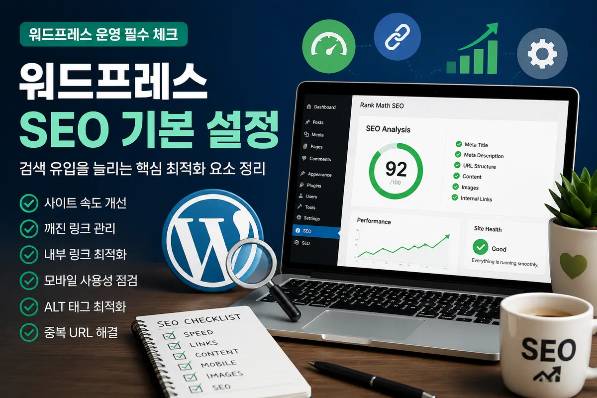 워드프레스 SEO 기본 설정 점검